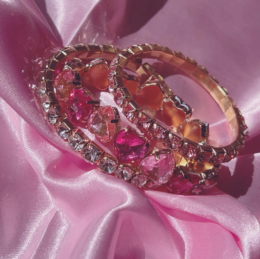 3pc Pink Bracelet Set